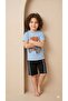 Boy's Summer Shorts Set T-Shirt Shorts Cotton Casual Comfortable Combination 3-4-5-6 Years Old - 2