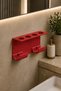 Wall Mounted Bathroom Organizer Hair Dryer Stand |   Hair Dryer Organizer Hanger |   Premium Bathroom Organizer - 4