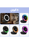 مروحة سيارة بثلاث سرعات ومكبر صوت بلوتوث مع بطارية 3000 مللي أمبير وإضاءة LED بخمسة ألوان - 4
