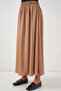 Women's Long Camel Skirt - 3