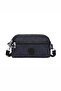 Small Size Waterproof Crinkle Fabric Phone and Messenger Bag Polka Dot Black