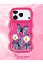 iPhone 17 Pro Max Compatible Case with Camera Protector Red Silicone Couple Phone Case Butterfly Pattern - 2