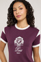 Embroidered T-Shirt with Crew Neck and Short Sleeves - 2