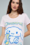 Cinnamoroll Print Nightdress with Crew Neck and Short Sleeves - 5