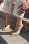 Marvello Nude Matte Leather Women's Heeled Sandals