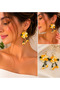 Authentic Rose Detailed Earrings - 2