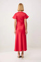 Women's V-Neck Bat Sleeve Satin Maxi Dress Shift Cutout Unlined Woven Long Elegant Casual Comfortable Modern - 5