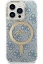 Back Cover Plastic / Silicone Blue (iPhone 14 Pro) Code: GUBPP14LH4EACSB - 3
