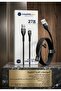 كابل بيانات USB إلى Lightning، أسود، معدني وسيليكون، 2 متر، شحن سريع 27 واط، طراز CA52 عالي الجودة، متوافق مع آيفون - 6