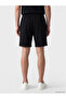 Black Regular Fit Men's Shorts - 4