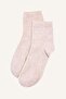 Women's 2-Piece Cotton Brown Socks H5597Axns - 3