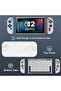 Protective Case for 2025 Nintendo Switch 2, PC + TPU Grip Cover Case Shockproof Non-Slip Protective Controller Skin for Nintendo Switch 2025 Protector, White - 3