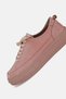 Women's Powder Nubuck Genuine Natural Leather Lace-Up Sneaker Shoes, Size 36-41 - 2