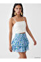 White Square Collar Rope Strap Women's Crop Top - 4