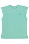 Basic Zero Sleeve T-Shirt for 6-9 Years Old - Green