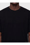 Xside Black Boxy Fit Thick Fabric T-Shirt /05 - 3
