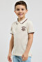 Print Detail Polo T-Shirt with Short Sleeves - 3