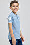 Print Detail Polo T-Shirt with Short Sleeves - 3