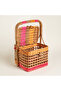 Tam Dao Pink Rattan Basket 30X30X44 cm - 4