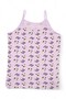 Girl's Purple Lilac Cat Patterned Cotton Underwear Set - 3