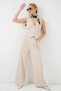 Women's Vest and Pants Two-Piece Set - Cream 1109 - 4