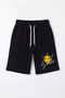 3-Piece Printed Detailed Boys' Double Pocket Capri Pants with Elastic Waist - 4