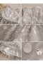 Girl's Gray Polka Dot Tulle Evening Dress – Special Occasion and Birthday Dress - 4