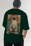 For the Love of Cats 2 Cats Printed Green Oversize T-Shirt 100% Cotton Unisex Cat Lover Premium Design - 6