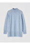 Vizyon New Season Half Turtleneck Oversized Women's Knitwear Tunic - 5