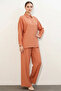 Women's Textured Salmon Suit - 3