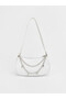 White Leather Look Chain Detailed Girls' Shoulder Bag from Güli̇s Gi̇yi̇m