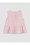 Trendlucky Fisto Detailed Baby Girl Muslin Blouse and Shorts with a Difference in Color - 5