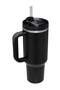 Stanley Quencher H2.0 FlowState Stainless Steel Vacuum Insulated Tumbler with Lid and Straw, Black, 40 oz - 2