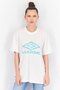 Women Sportswear Fit Brand Logo Boyfriend Tee, White