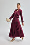 Collared Detailed Tie Skirt Set - 2