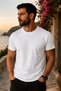 Unisex Basic White T-Shirt, Casual T-Shirt, Group T-Shirt, Unisex White T-Shirt, Crew Neck T-Shirt - 2