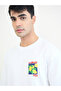 Men Oversized Cotton Blend T-Shirt and Shorts Set - 4