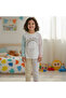 Children's Cotton Rainbow Printed Pink Color 2-Piece Set Cb1007 - 2