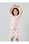 Girls Heart Piping Shirt and Shorts Set - 2