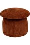 Murano Round Ottoman | Multi-Functional Stool | Upholstered Footrest Without Storage L53xW53xH47cm -Tan - 3