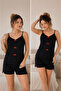 Premium Women's Lycra Viscose Polka Dot High Quality Shorts Pajama Set - 3