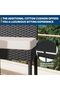 1 Set Rattan + Iron Pipe XH106 Bar Chair 40 * 42 * 103CM with Practicality, Affordability, Durability, Home Living, and Value - 4