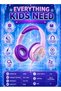 Volkano Disney Frozen Kids Wired Headphones with Stickers, 85dB Safe Volume Limiter, 40mm Drivers, 3.5mm AUX Cable, Adjustable Headband, Soft Cushions, Lightweight Design - 8
