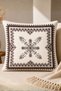 40X40 cm Embroidered Decorative Throw Pillow Cover |   Ethnic Motif Linen Look Pillowcase