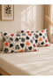 Set of 2 Cotton Printed Pillow Covers – Soft Breathable Pillow Cases with Envelope Closure 125 GSM Fabric - 6
