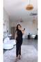Black Twisted Strap Slit Original Dress - 2