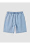 Blue baby boy jean shorts - 3