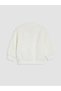 White hello kitty printed girl's zippered sweatshirt - 3