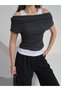 Women's Aveline Athlete Detailed Transparent T-Shirt - Buzzy Fabric - 6