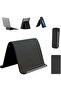Flexible Silicone Phone Holder Stand, Foldable Multi-Angle Mobile & Tablet Stand, Portable Non-Slip Bendable Desktop Holder for Home, Office & Travel Black